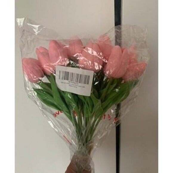 New 20pcs Light Pink Fake Flowers Artificial Silk Flowers 13.5" for Mother's Day - Picture 2 of 2